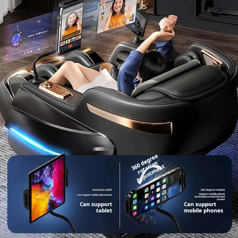 FULANG 6D Zero Gravity Shiatsu Massagesessel Multifunktional mit Luftdruck in Blau - Bild 4