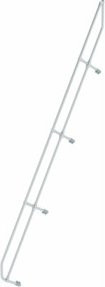 Günzburger Handlauf für Aluminium-Treppe 60 Grad mit 16 Stufen, Silber, Rund - Bild 1