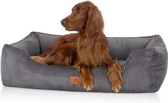 Knuffelwuff Hundebett Nunavut Orthopädisch aus Cord in Grau XXL B: 120 cm, T: 85 cm - Bild 3