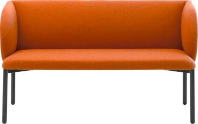 Leyform Sofa LIV 2-Sitzer in Terracotta mit Stoffbezug und Armlehnen, B: 127 cm, T: 62 cm, H: 74 cm - Bild 1