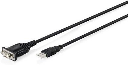 Digitus USB 2.0 auf RS232 Adapterkabel, Schwarz, Länge: 180 cm - Bild 1