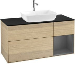 V&B Waschtischunterschrank Finion in Anthrazit lackiert, Breite: 120 cm, Tiefe: 50,1 cm, Höhe: 50,1 cm - Bild 1