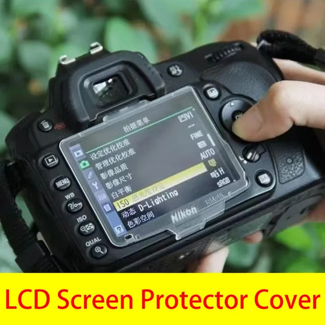 Transparentes LCD-Display-Schutzglas für Nikon Kameras D200 D80 D300 D300S D700 D90 D7000 D800 D600 D610 BM-6/7/8/9/10/11/12/14 - Bild 1