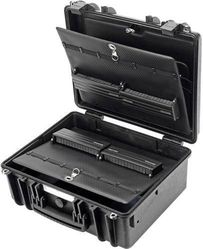 Cimco Werkzeugkoffer unbestückt schwarz wasserdicht stapelbar L x B: 44,5 x 34,5 cm - Bild 1