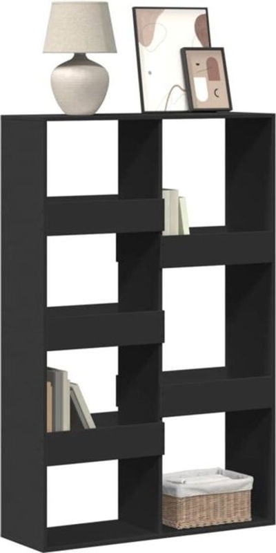 Bücherregal Vidaxl in Schwarz aus Holzwerkstoff, Modernes und Klassisches Design, B/T/H: 100 x 33 x 155,5 cm - Bild 1