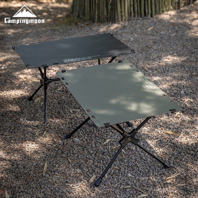 CAMPINGMOON T-510-QG Tragbarer taktischer Klapptisch für Outdoor und Camping in Schwarz - Bild 1