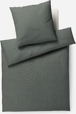 JOOP! Bettwäsche SOFT aus Baumwolle in Green, Flanell, modern und atmungsaktiv mit Reißverschluss - Bild 1
