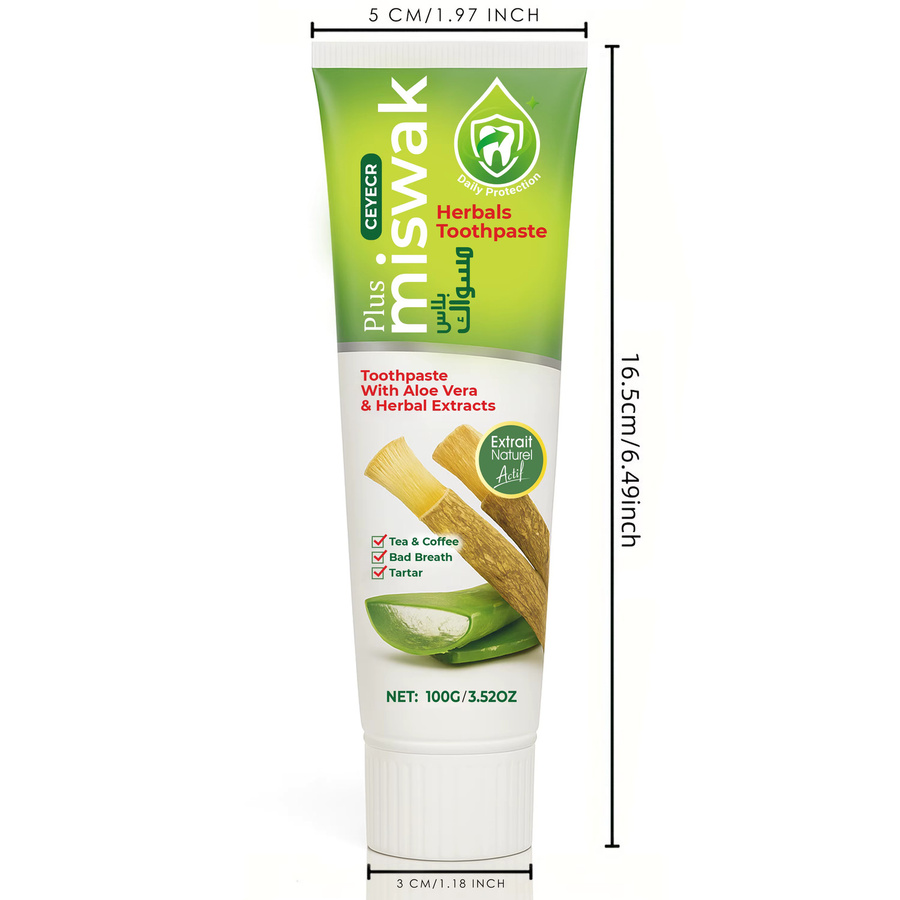 Ceyecr Miswak Herbal Zahnpasta, 100g, Unisex - Bild 4