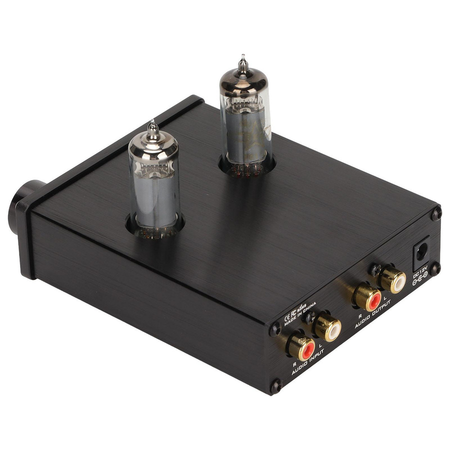 Andoer Vakuumröhren-Vorverstärker Stereo Amplifier in Schwarz für Handy, Computer und TV - Bild 2