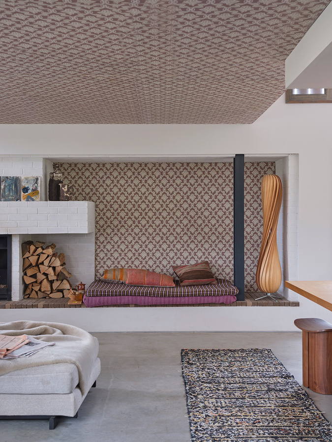 Farrow & Ball Tapete mit geometrischem Muster in Beige - Bild 1