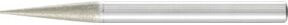 PFERD TOOLS Diamant-Schleifstift Spitzkegel silber Ø6x12° SchaftØ6 mm D64 fein zum Anfasen, Entgraten und Senken - Bild 1