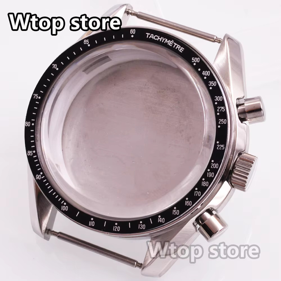 Wtop Store Uhrengehäuse Edelstahl, silber/schwarz, 40 mm, Quarzwerk - Bild 2