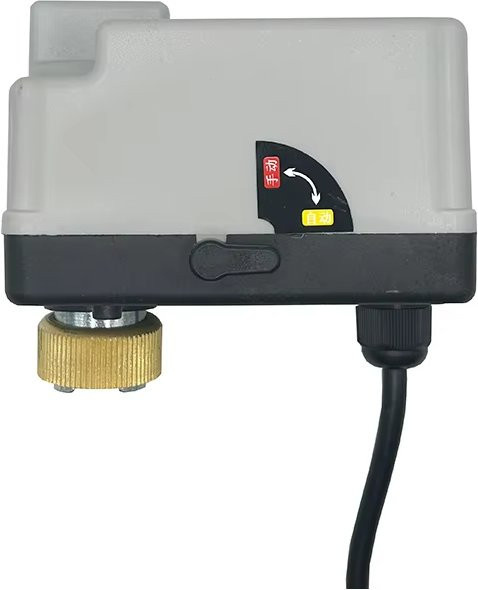 Acarps Motorisierter Kugelhahnantrieb mit manuellem Schalter DN15-50 3-Draht 2-Wege-Steuerung Elektrischer Kugelhahnmotor in Grau - Bild 1