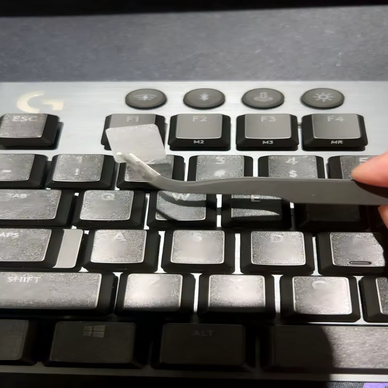 Matt transparente Tastaturaufkleber für Logitech G813, G913 und G915X TKL als ölabweisende Tastenfolie - Bild 3