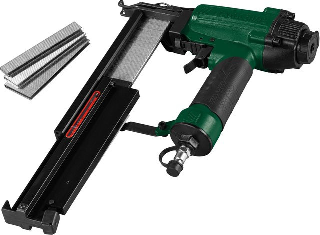 Parkside Druckluft-Tacker- und Nagelgerät PDT 40 F4 in Grün aus Aluminium - Bild 1