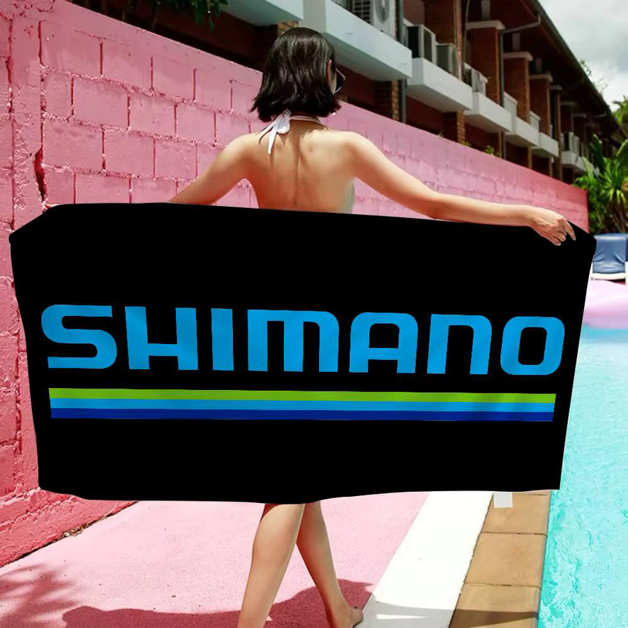 S-Shimano Mikrofaser-Strandtuch in Schwarz, schnelltrocknend und sandabweisend für Strand, Pool, Yoga und Reisen - Bild 4