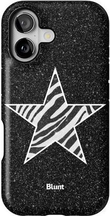 Clmj Handyhülle mit Leopardenmuster und Sternen in Schwarz für iPhone 17 16 15 14 13 12 11 Pro Max Plus und XS XR X Doppelschicht Y2K Design - Bild 1