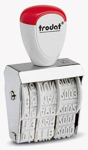 Trodat CLASSIC 1010 Datumsstempel in Silber, Breite: 26 mm, Höhe: 4 mm - Bild 1
