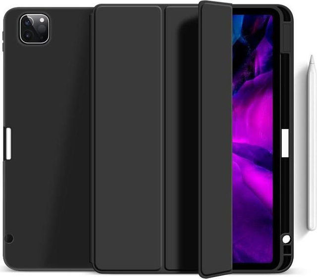 eSTUFF Flip-Hülle für Apple iPad Pro 11 Zoll (3. Generation) aus TPU in Schwarz - Bild 1
