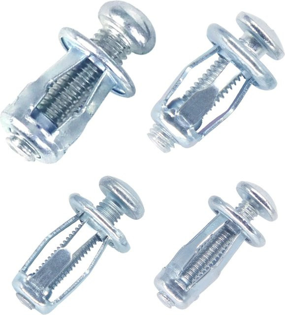 NexSync Blütenblattbefestigungen Schraubbuchsenmuttern und Expansionsstopfen in Silber, M4/M5/M6/M8 - Bild 1