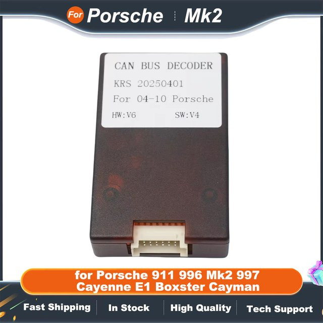CAN BUS Decoder 16-poliger Kabelbaum-Adapter mit ISO Quadlock-Anschluss für Porsche 911 996 Mk2 997 Cayenne E1 Boxster Cayman - Bild 1