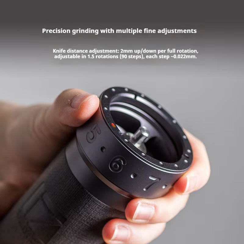 1Zpresso ZP6-S Manuelle Kaffeemühle in Schwarz aus Metall für Handfilterkaffee und Barista-Anwendungen - Bild 1
