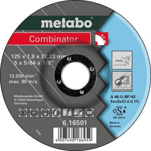 Metabo Trennscheibe gekröpft 115 mm für Metall und rostfreien Stahl, 25 Stück - Bild 1