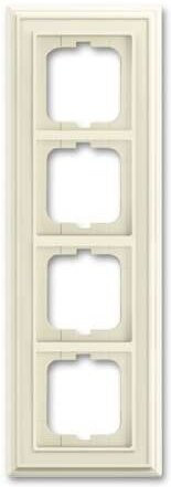 Busch-Jaeger 4fach Rahmen in Perlweiß und Creme-Weiß 2CKA001754A4676 - Bild 1