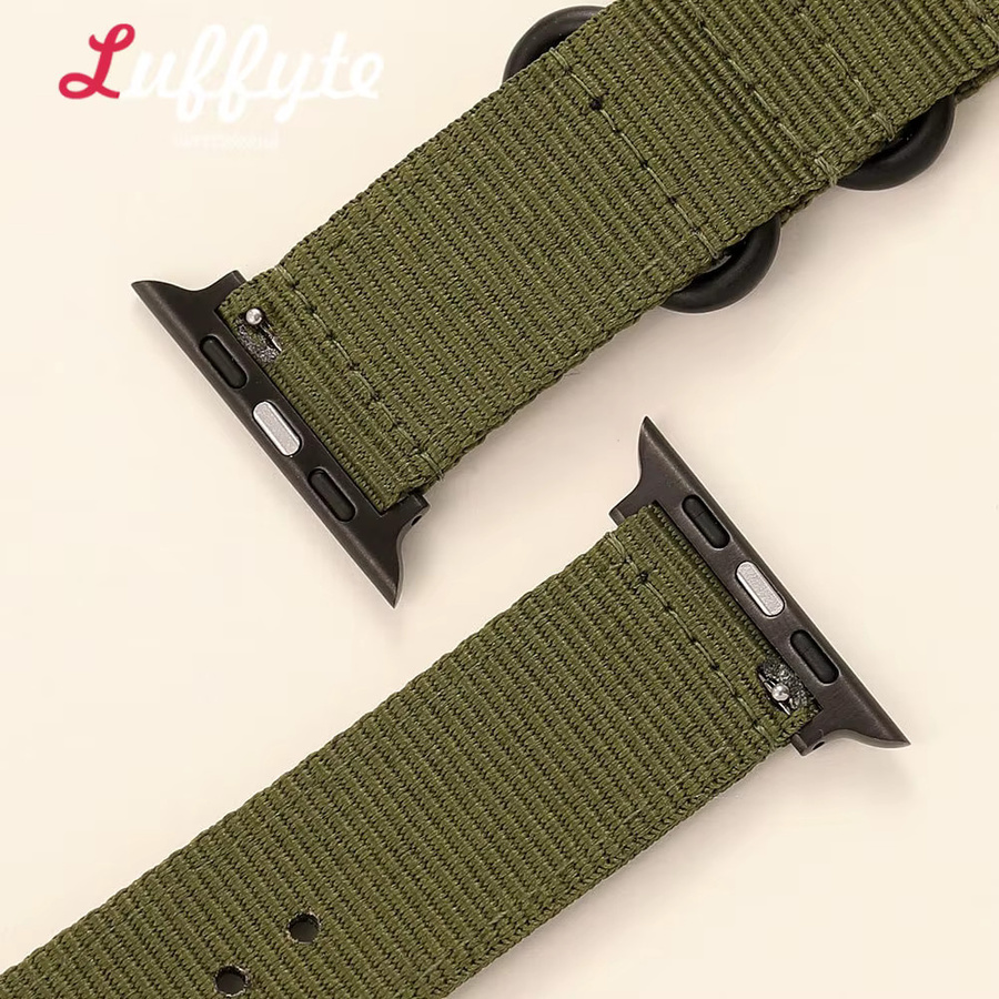 luffyte Uhrenarmband Nylon, Schwarz, Herren - Bild 3