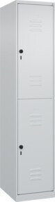 C+P Doppelstock-Spind Classic PLUS, 1 Abteil, grau, B/T/H: 40 x 50 x 185 cm - Bild 1