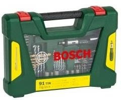 Bosch V-Line TiN Universal-Bohrersortiment und Bit-Set, 91-teilig, HSS, Grün - Bild 3