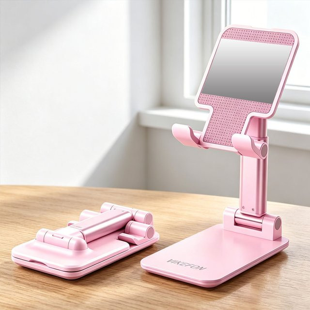 VIKEFON Faltbarer Desktop-Handyhalter in Grün für iPhone, Samsung, Xiaomi, Huawei, iPad und Smartphones - Bild 1