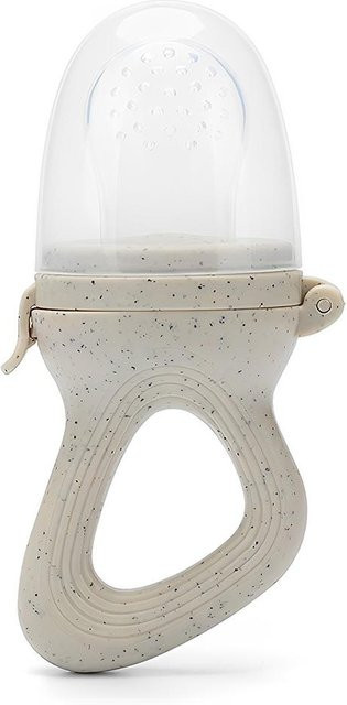 MARKET-1 Baby-Obst-Fütterer aus Silikon in Beige als Beikost-Zubehör und Zahnhilfe - Bild 1