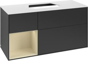 V&B Waschtischunterschrank Finion in Blau lackiert, Breite: 120 cm, Tiefe: 50,1 cm, Höhe: 50,1 cm - Bild 1