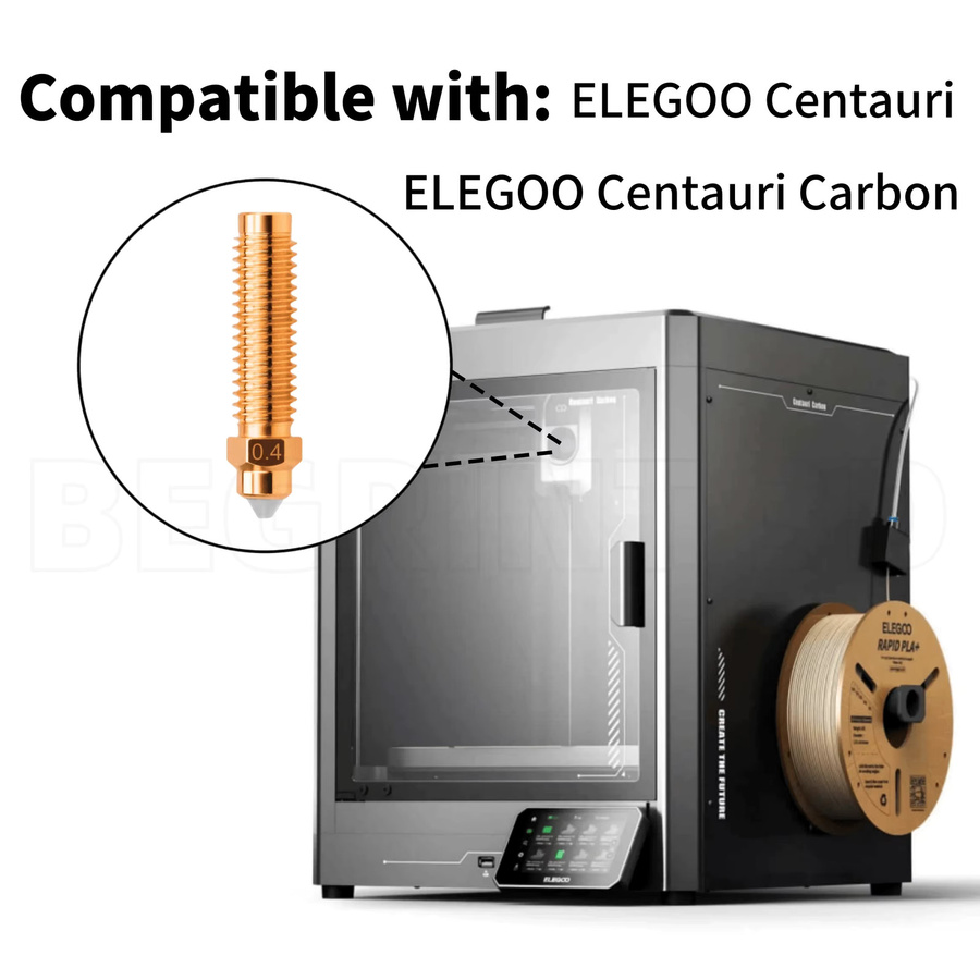 ELEGOO Bimetalldüse für Centauri Carbon aus Zirkonium-Kupfer für FDM-Drucker - Bild 2
