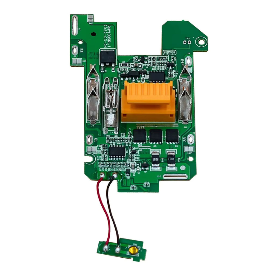 BMS PCB Board mit LED-Ladeanzeige für 20 x INR18650 Batterien, passend für 18V Makita LXT400 BL1860 BL1890 BL18120 DIY Li-Ion Akku-Gehäuse - Bild 3