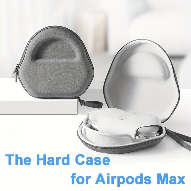 Apple AirPods Max Tasche Organizer in Grau mit Ladekabel-Aufbewahrung - Bild 1