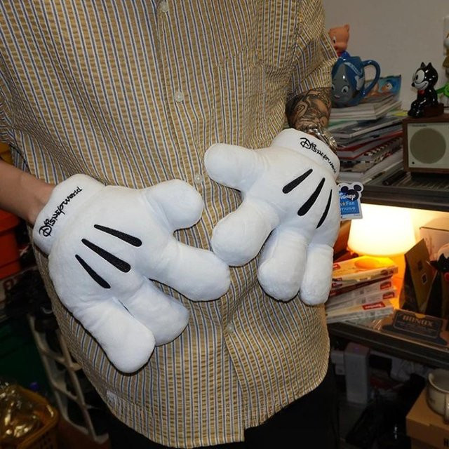 Disney Mickey Maus Plüschhandschuhe, Zubehör, Weiß - Bild 1