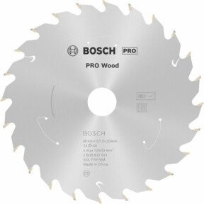 Bosch Hartmetall Kreissägeblatt für Holz, Farbe: Silber, Durchmesser: 140 mm, Bohrung: 20 mm, 24 Zähne - Bild 3