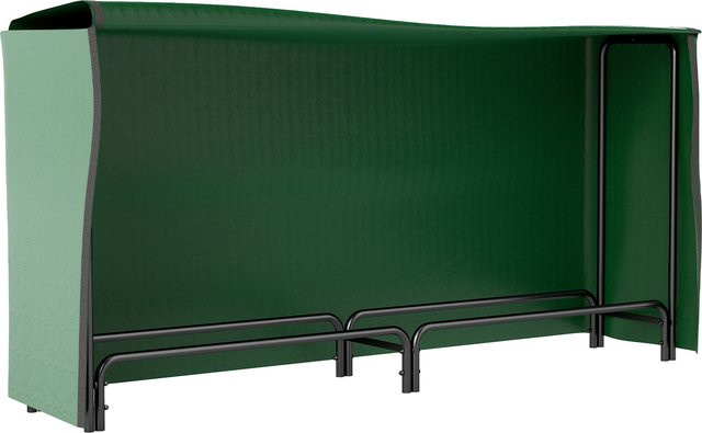 Outsunny Kaminholzregal aus Metall mit wasserabweisender Abdeckung, Schwarz, B/T/H: 200 x 36 x 99 cm - Bild 1