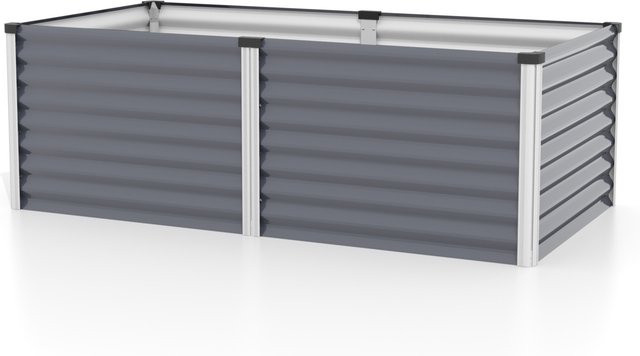 VITAVIA Hochbeet Meta 630 aus Zincalume in Grau, B/H/L: 96,2 x 63,2 x 187,7 cm - Bild 1