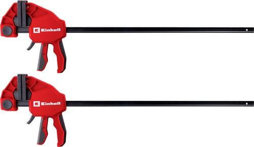 Einhell Einhandzwinge in Rot mit einer maximalen Spannweite von 600 mm - Bild 1