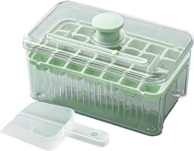 CosyHome Eiswürfelform mit Deckel und Behälter, 28 Eiswürfel, Weiß - Bild 1