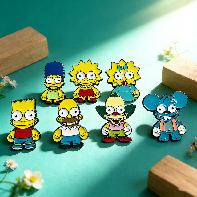 The Simpsons Emaille-Pin-Set, 7-teilig, Bunt, Unisex - Bild 1