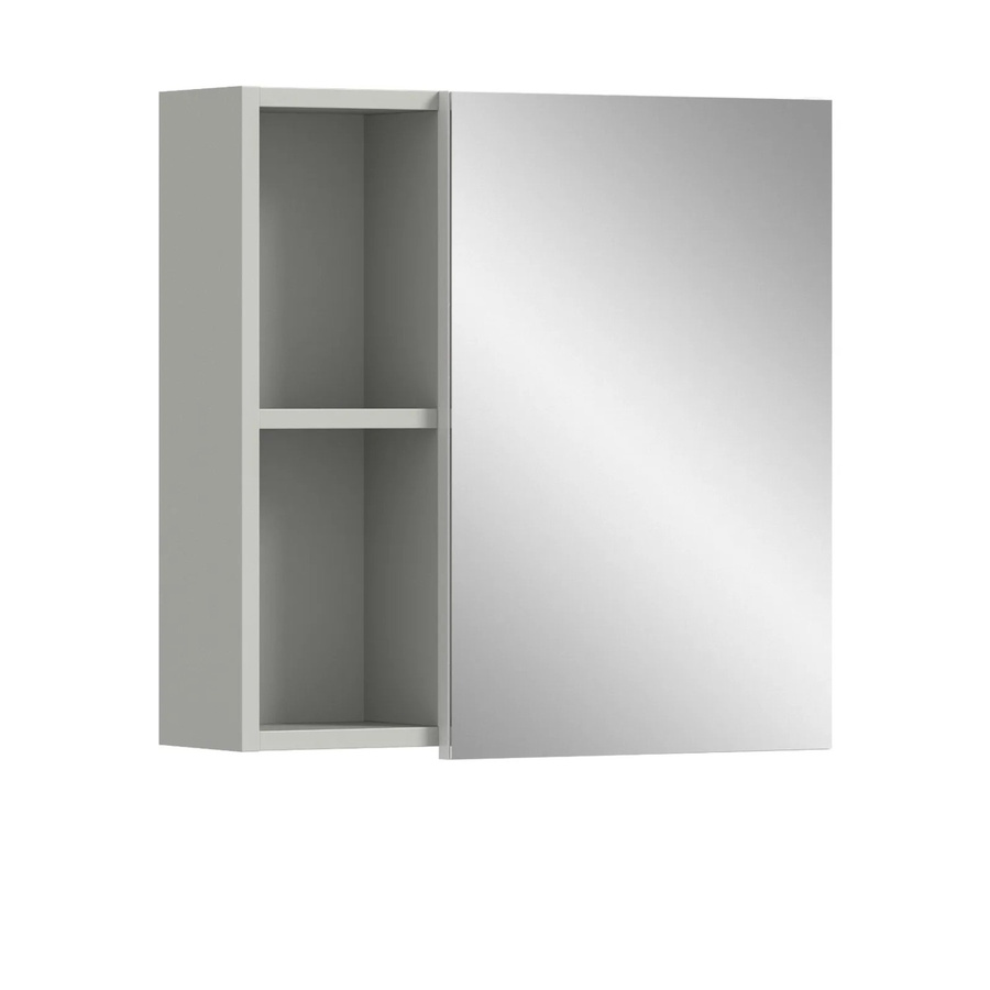 Inn.Furn Spiegelschrank Carlo in Grau mit Soft-Close und Glastüren, Breite: 55 cm - Bild 2