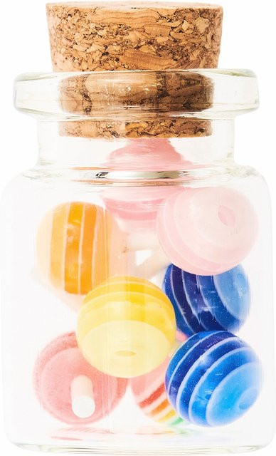 Rico Design Lollies Wichtelwelten Miniatur Glas 10-teiliges Set - Bild 1