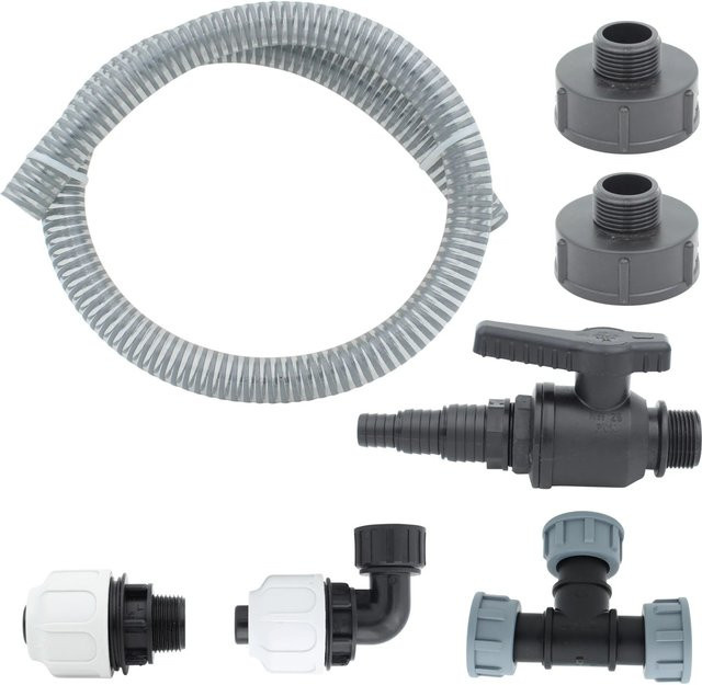 IBC Tankverbinderset Quick für 2 Tanks mit DN 25 Quick Coupling und separatem Absperrhahn - Bild 1