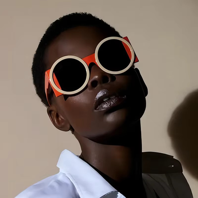 DIXSG Sonnenbrille, rund, Vollrand, Kunststoff, Unisex - Bild 2