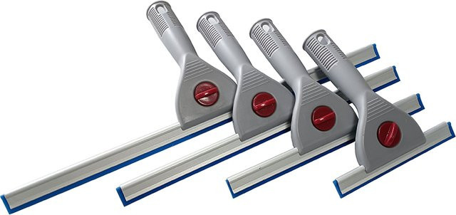 CNGZSY Fensterreiniger Gummi Rakel in Blau für Glas und Dusche - Bild 1