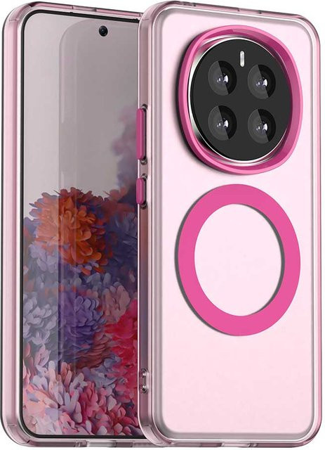Magnetische Handyhülle für Honor Magic 7 Pro und Magic 7, ultradünn, stoßfest und anti-fingerabdruck, Farbe: Pink - Bild 1